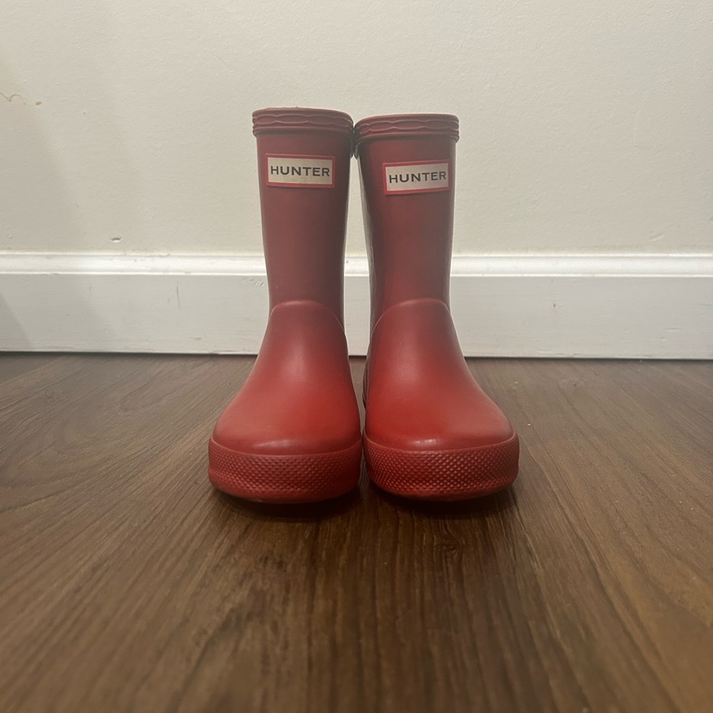Hunter Red Rain & Snow Boots Matte Rubber Design